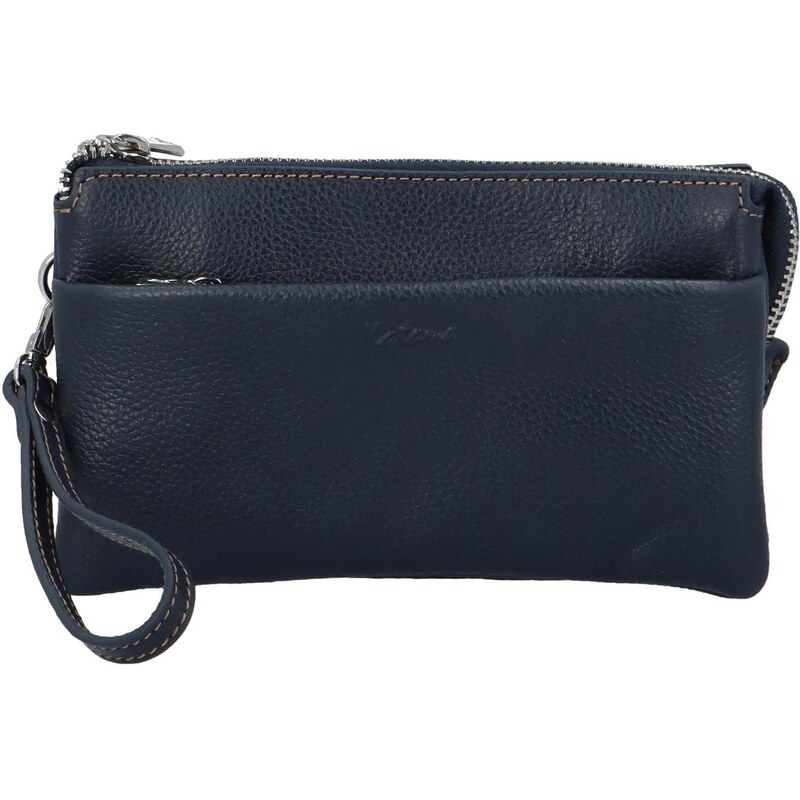 Dámska kožená crossbody kabelka tmavo modrá - Katana Isola tmavo modra 47896691