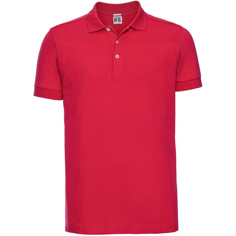 RUSSELL Mens T-shirt Stretch Polo R566M 95% smooth cotton ring-spun 5% 50513470