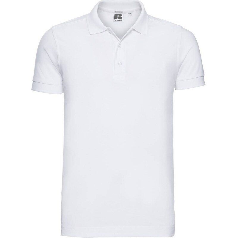 RUSSELL Mens T-shirt Stretch Polo R566M 95% smooth cotton ring-spun 5% 50541719