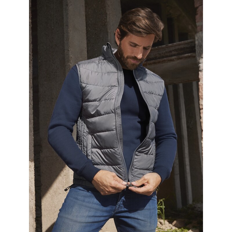 Szara kamizelka męska Nano Bodywarmer Russell 50511762