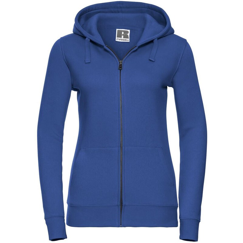 Blue womens hoodie with Authentic Russell zipper 50541651