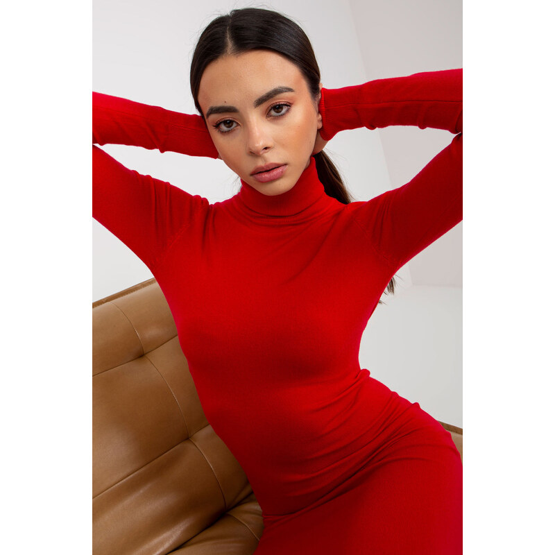 Glara Šaty s rolákom a rukávmi 46726549