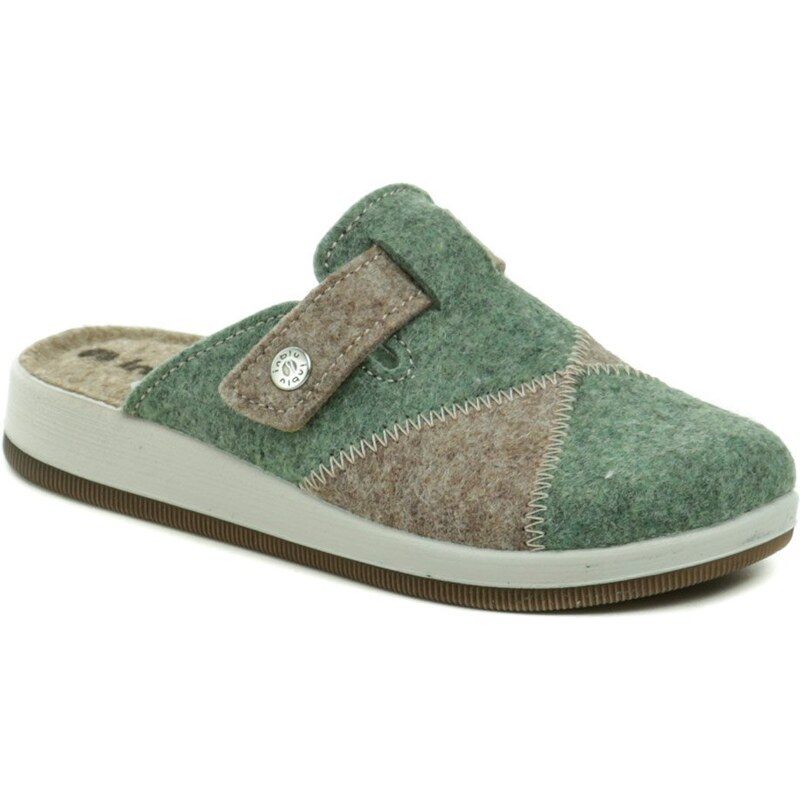 Inblu CT000032 šedo zelené dámske papuče 46726458