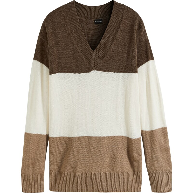 bonprix Pulóver, farba hnedá 46726628