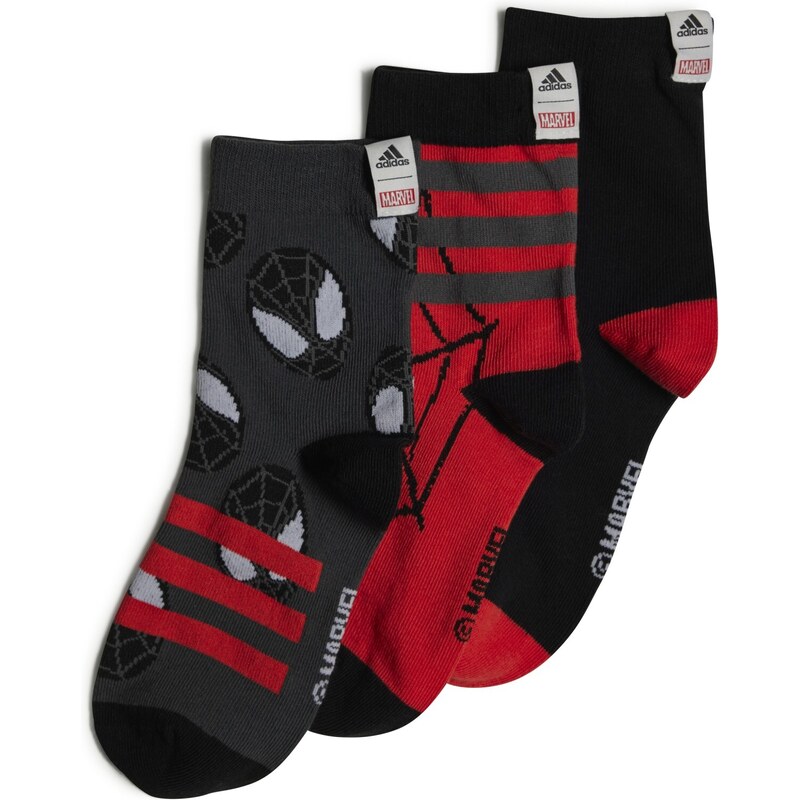 adidas Performance adidas Marvel Spider-Man Crew Socks 3 Pairs BLACK 46749391