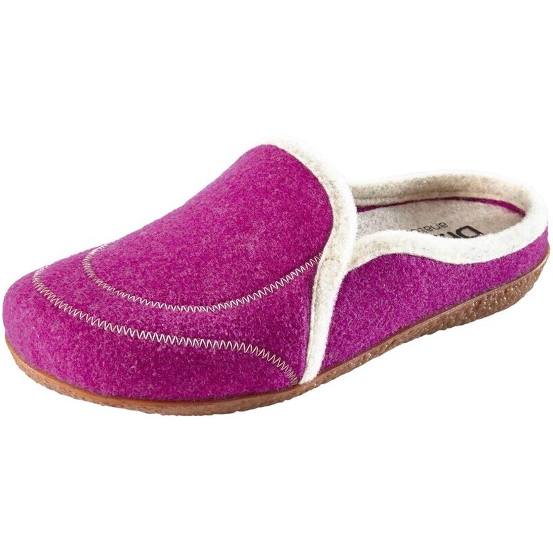 E-shop Vlnené filcové papuče Dr. Feet, ružové