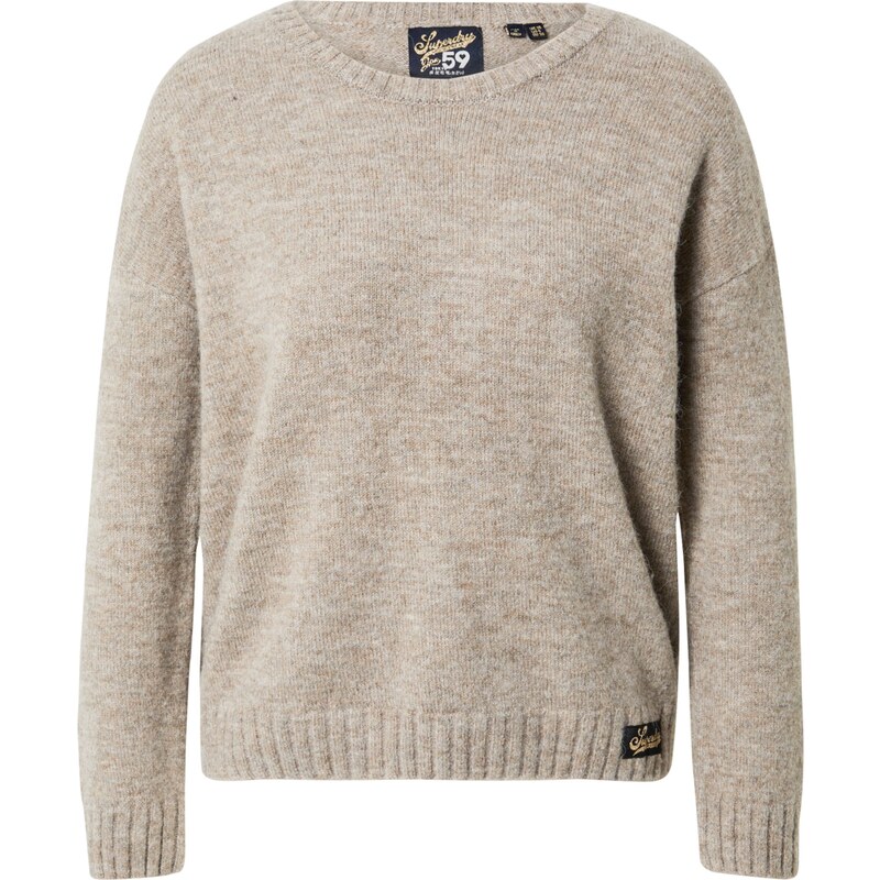 Superdry & Co Sveter ESSENTIAL béžová melírovaná 68324314