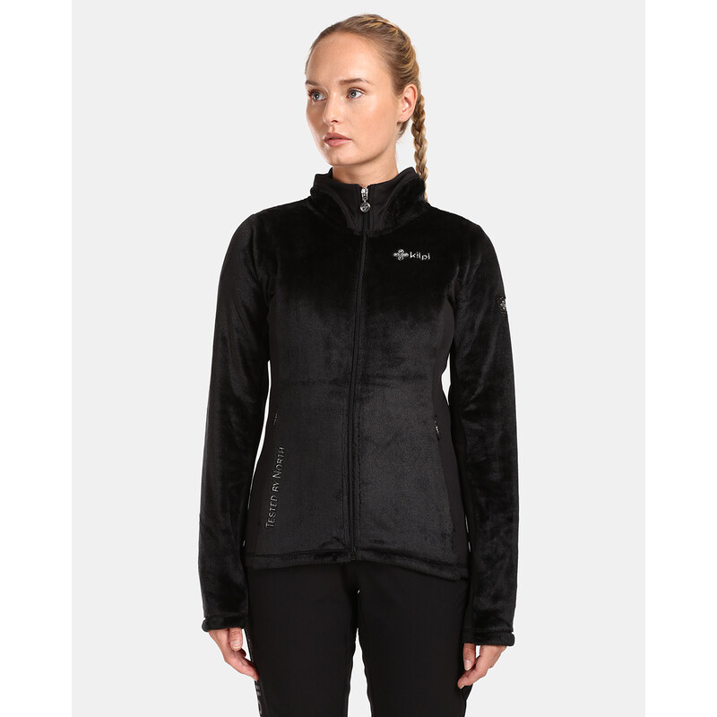 Dámska hrejivá mikina bez kapucne Kilpi skathi-W čierna 46750901