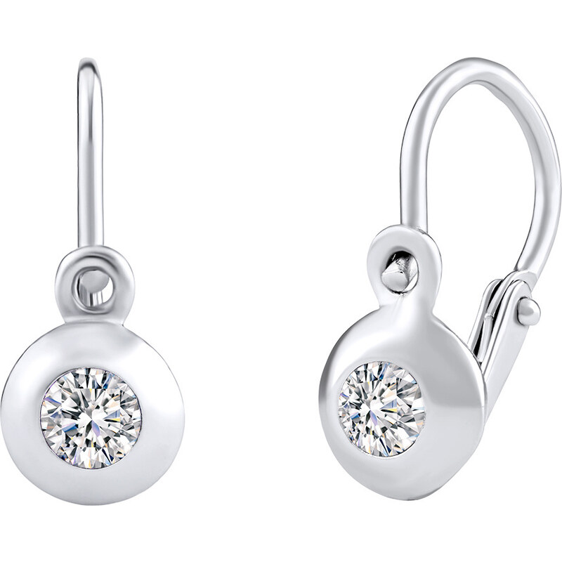 Ligot Náušničky detské - strieborné SILVEGOB31442-BEZBARVE 46719496