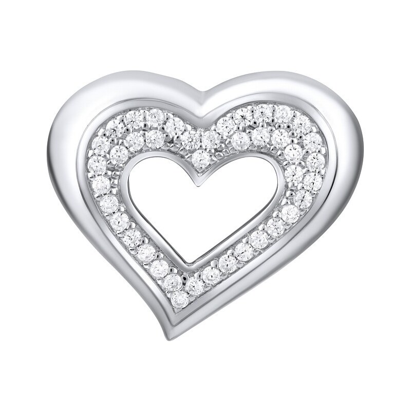 Ligot Strieborný prívesok srdce FWP6951 46720028