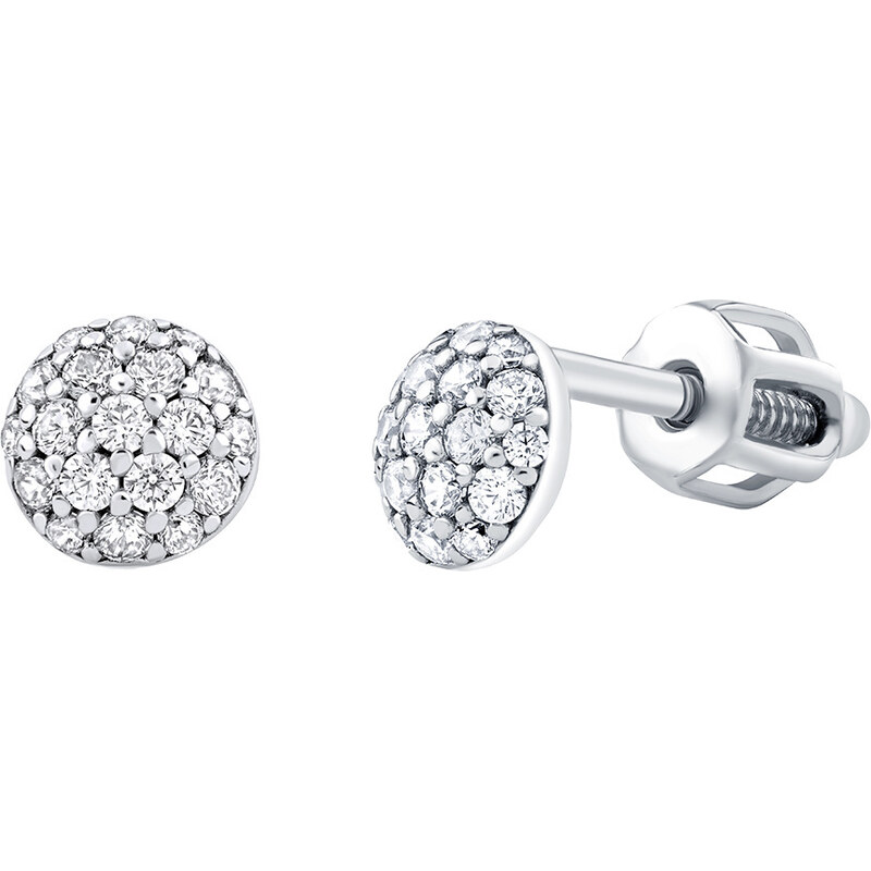Ligot Strieborné náušnice s čírymi Brilliance Zirconia 46720151