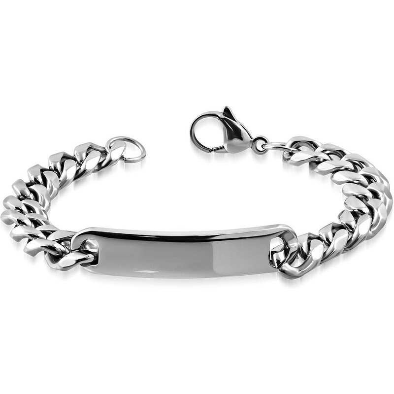 Ligot Pánsky oceľový náramok s ID štítkom 62426488