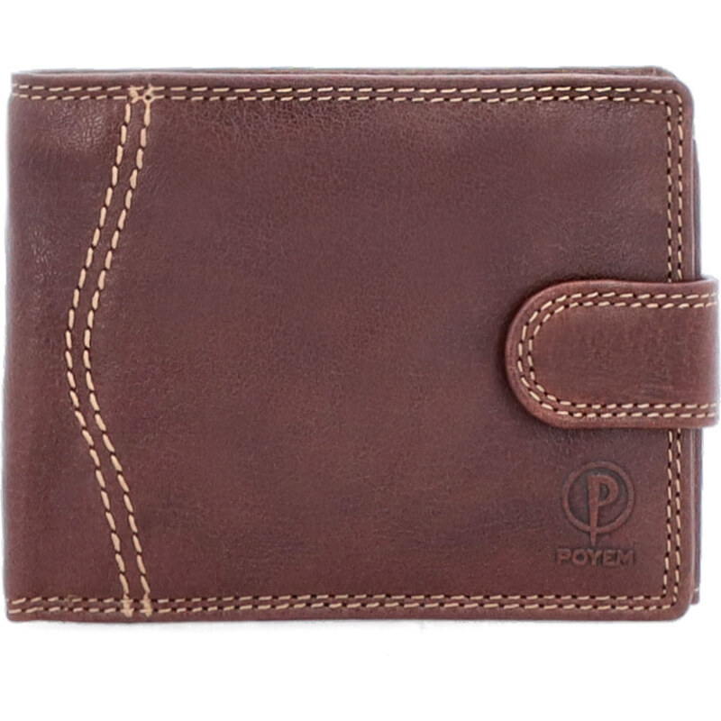 Pánska kožená peňaženka Poyem hnedá 5234 Poyem H 46751233