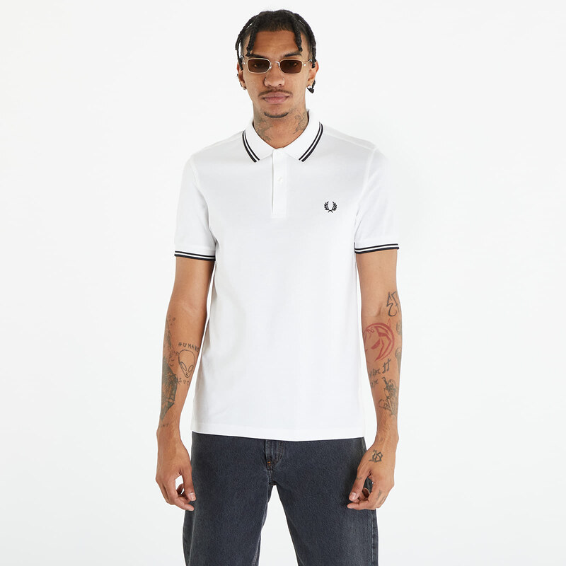 Tričko FRED PERRY Twin Tipped Short Sleeve Tee White XL 46751517