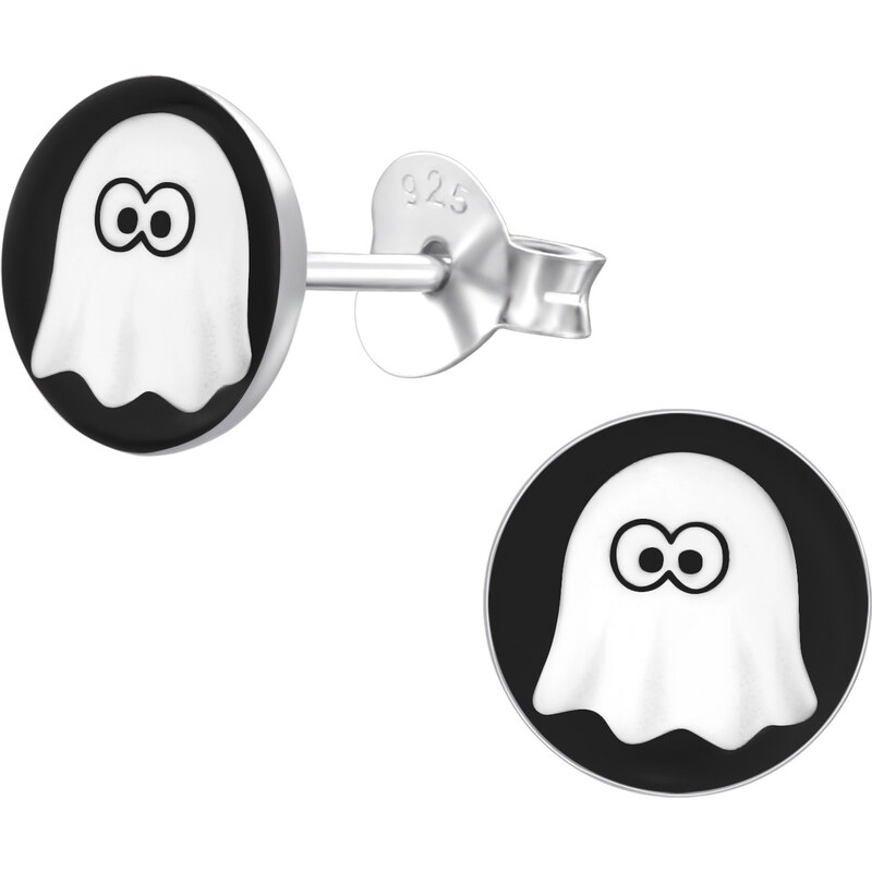 MAJYA Strieborné náušnice biely DUCH 10715 64581336