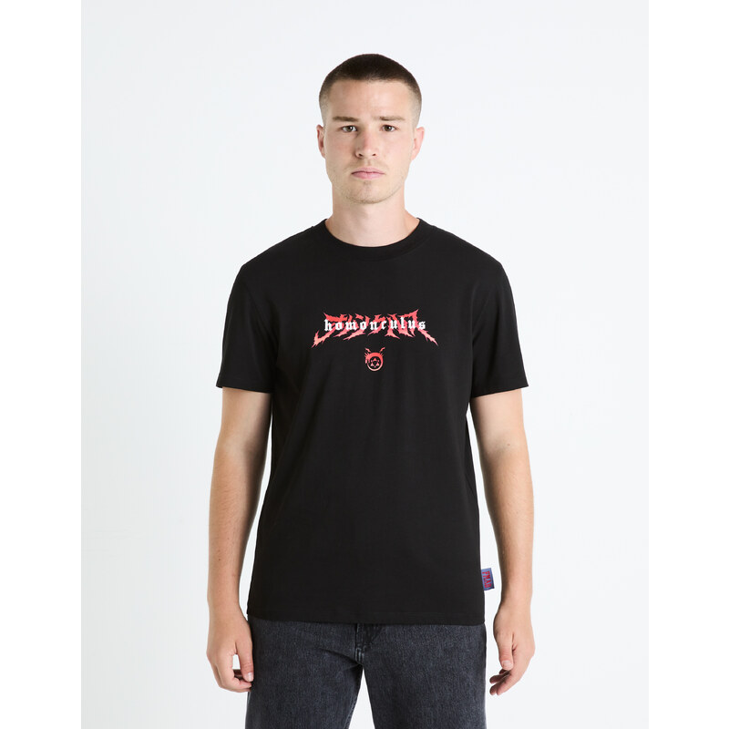 Čierne pánske tričko Celio Fullmetal Alchemist 50552116