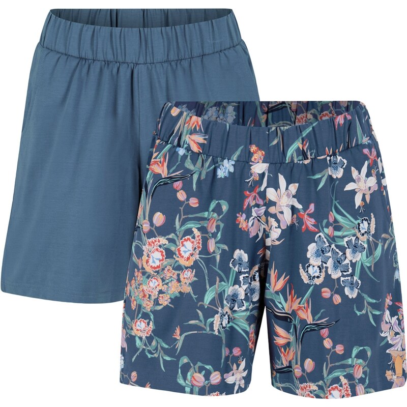 bonprix Džersejové šortky z elastického bavlneného mixu (2 ks), farba 49330591