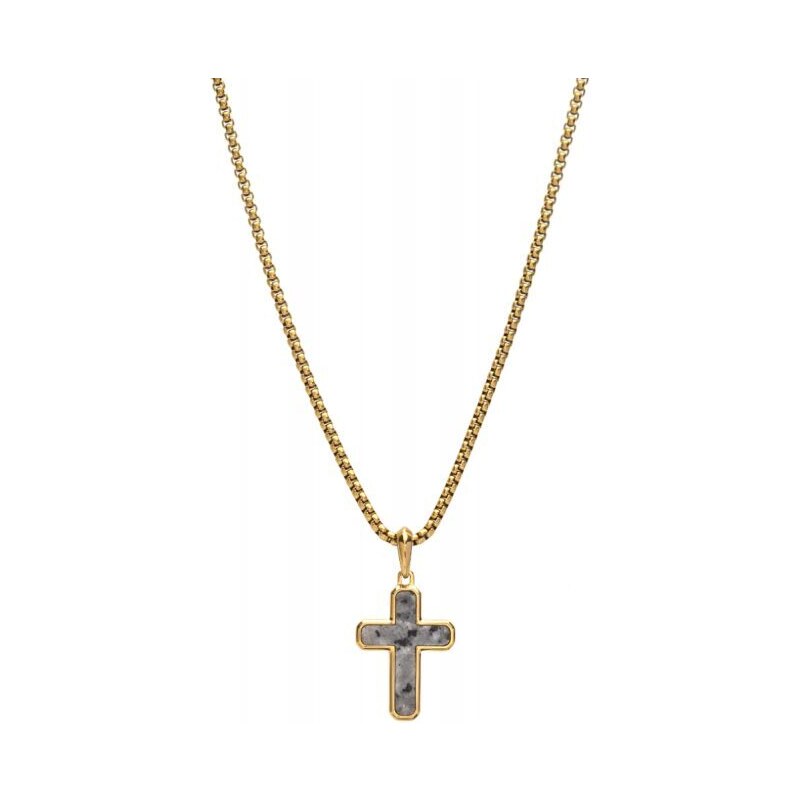 Pánsky náhrdelník Kríž z labradoritu Trimakasi