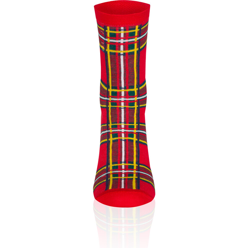 Italian Fashion SANTA Long Socks - Red/Colorful