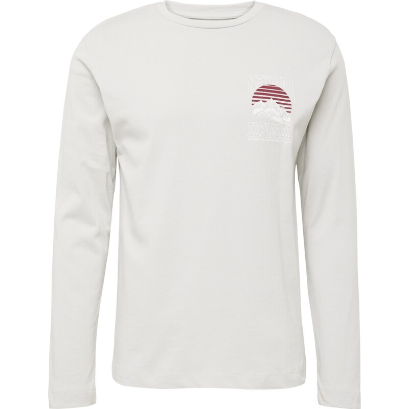 Key Largo Tričko NEVADA ADVENTURE svetlosivá / merlotová / biela 47557608