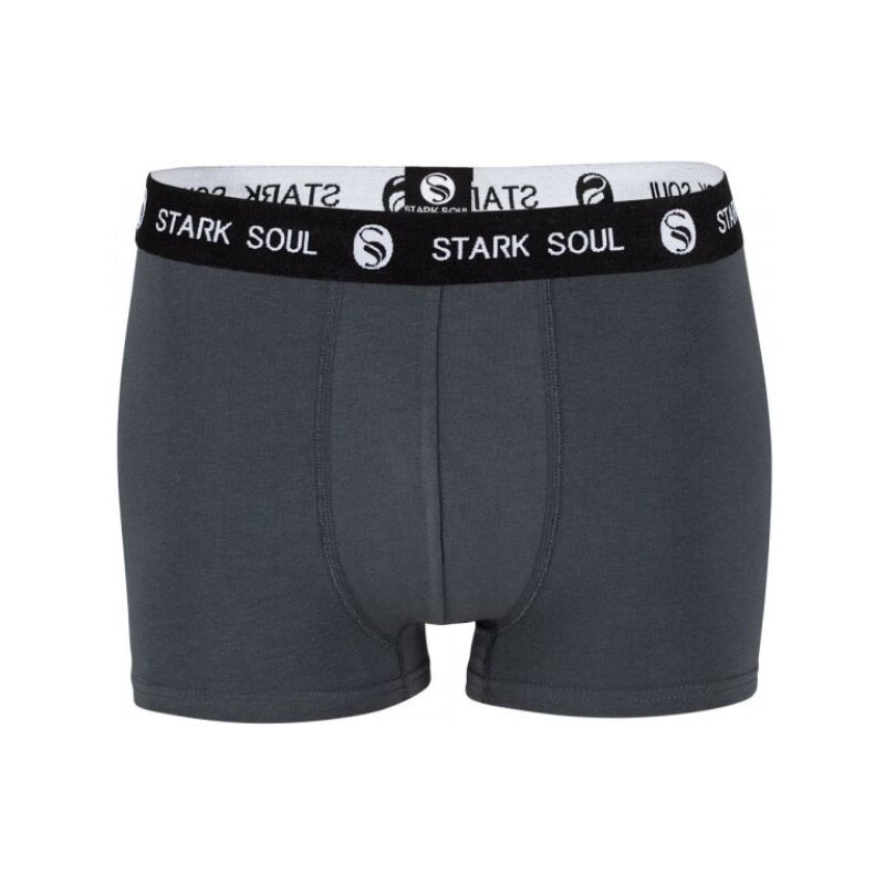 Stark Soul Prémiové Pánske Boxerky bez bočných švov tmavo šedé Tmavo 46792329