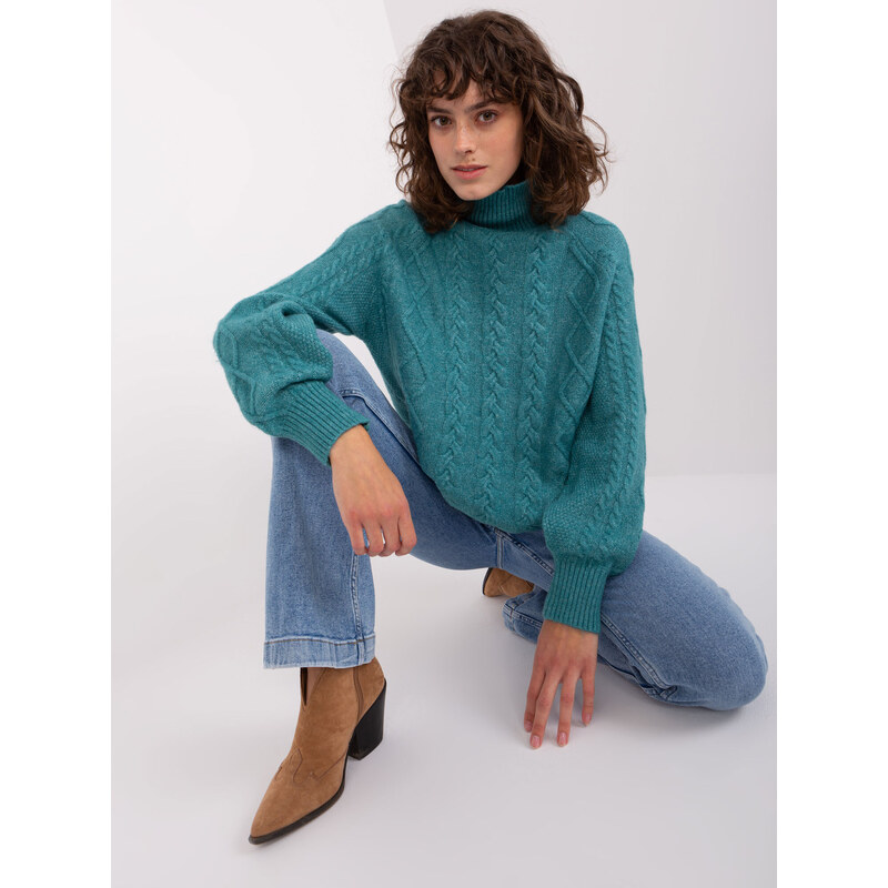 Wool Fashion Italia Sweater-AT-SW-2355-2.12P-Turquoise 64688742