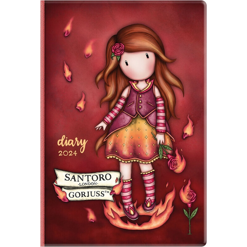 Santoro London - Diár 2024 - Gorjuss - Fire In My Heart - GLAMI.sk