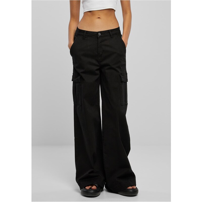 Urban Classics Womens twill trousers with a high waist and wide legs, 50681671