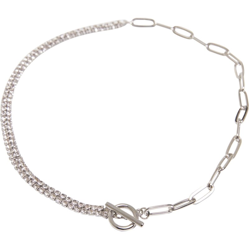 Urban Classics Venus Glittering Chain Necklace - Silver Color 50604100