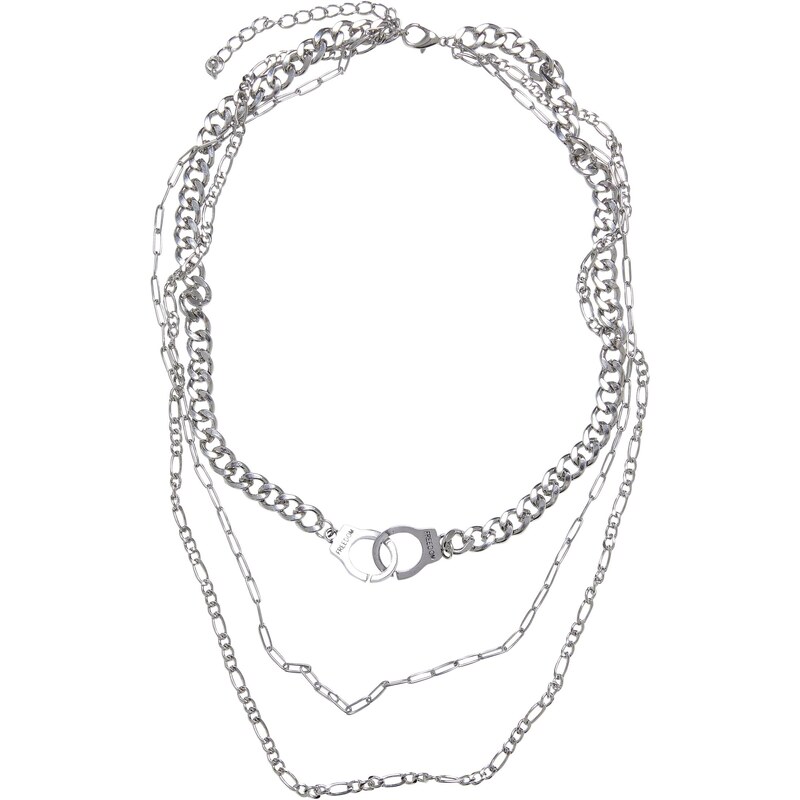 Urban Classics Saturn Layering Necklace - Silver Color 50680105