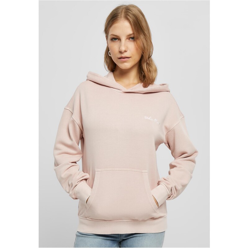 Urban Classics Womens small embroidery Terry Hoody pink 50683587