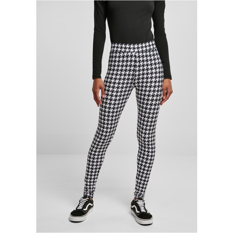 Urban Classics Womens soft leggings AOP blackhoundstooth 50657942
