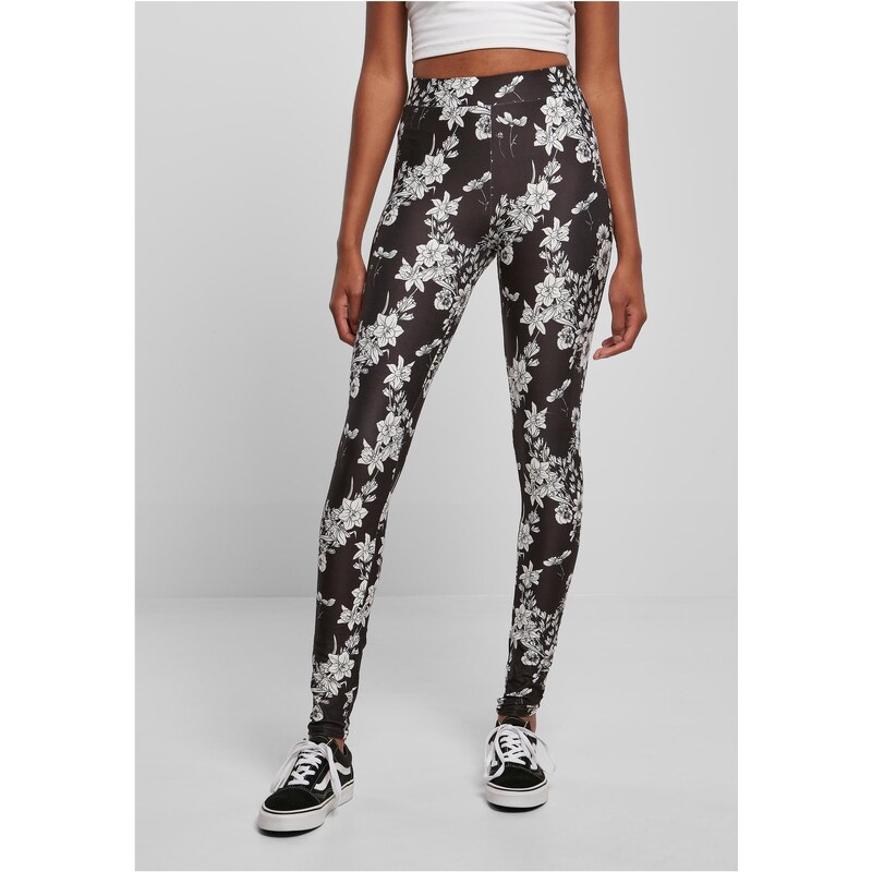Urban Classics Womens soft leggings AOP blackflower 50644253