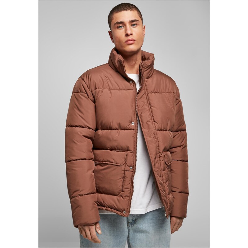 Urban Classics Short Puffer Jacket - Brown 50563897