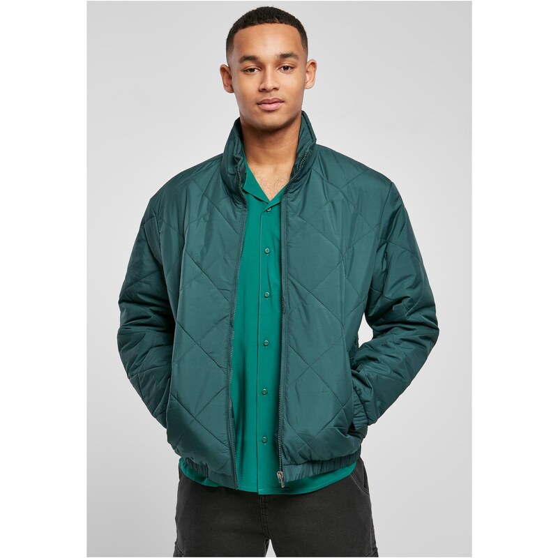 Urban Classics Diamond quilted short jacket green 56115518