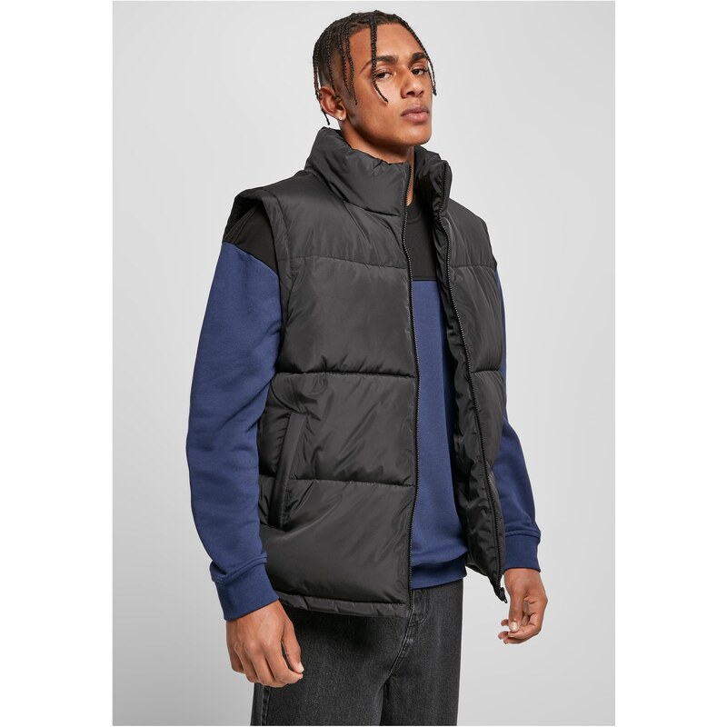 Urban Classics Block Puffer Vest Black/Black 50679077