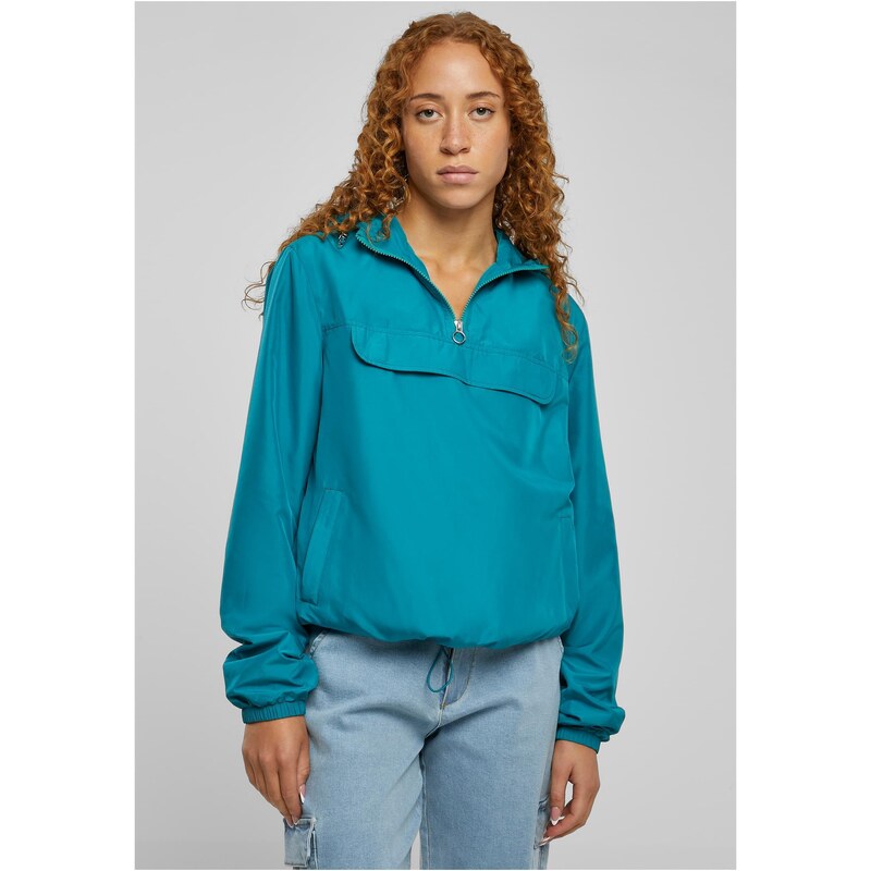 Urban Classics Womens Basic Pull Over Watergreen Jacket 50541868