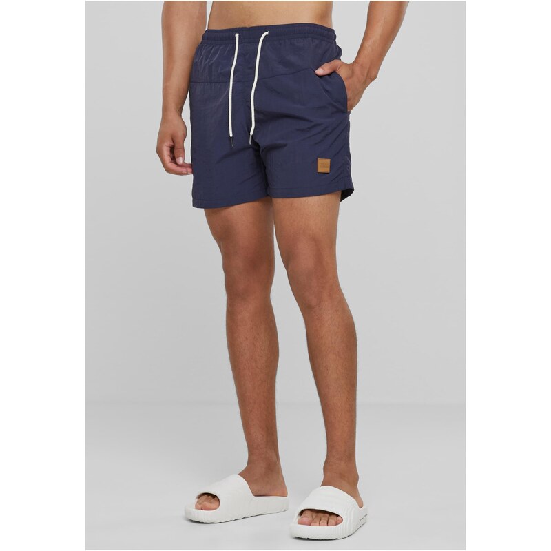 Urban Classics Mens Swimsuit Block Navy Blue 50636892