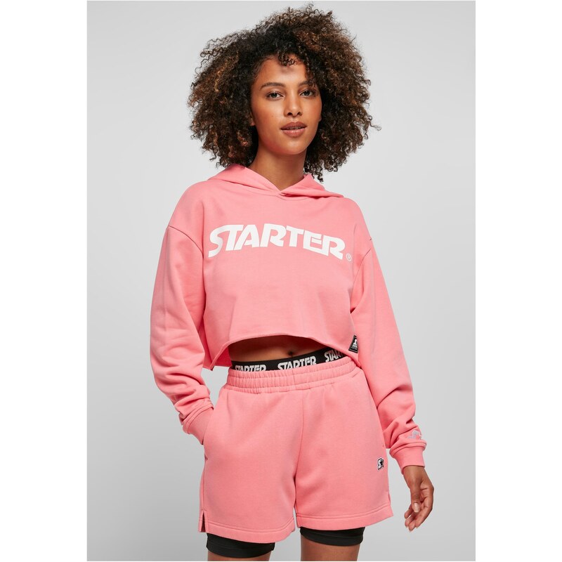 Starter Black Label Ladies Starter Cropped Hoody pinkgrapefruit 50604915
