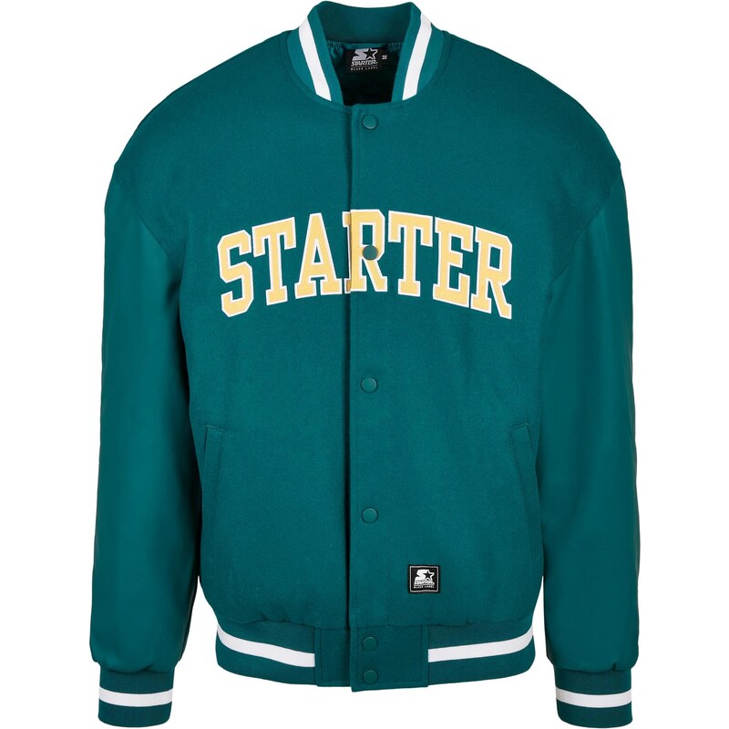 Starter Black Label Štartovacia tímová bunda retro zelená 58233337