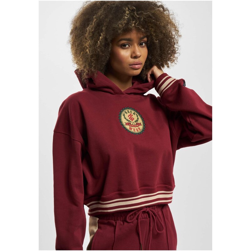 Rocawear Womens Kansas Hoody Sweatshirt - burgundy 50524058