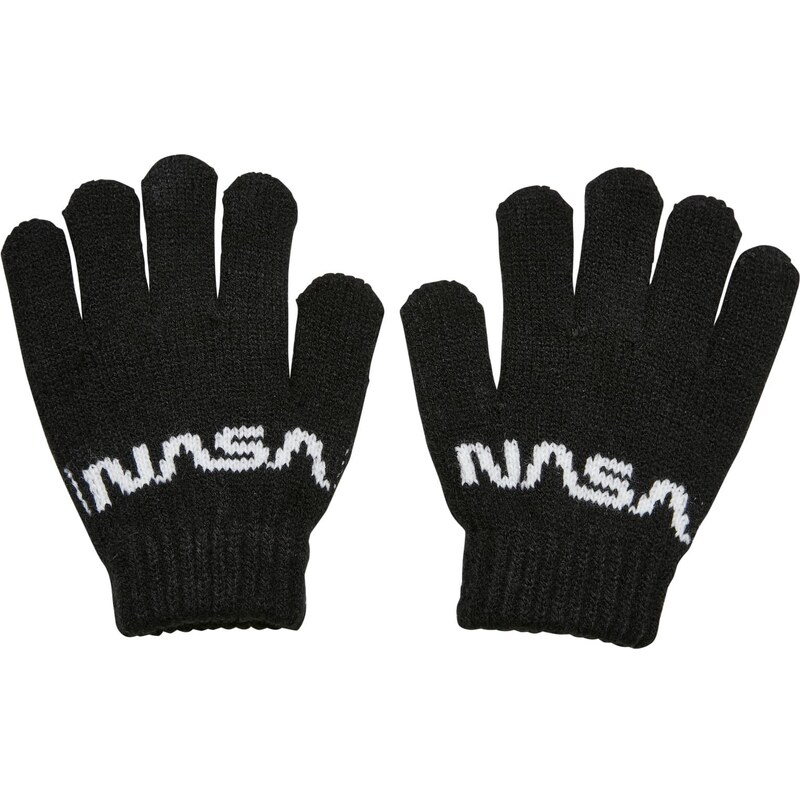 Mister Tee Childrens knitted glove NASA black 50603799
