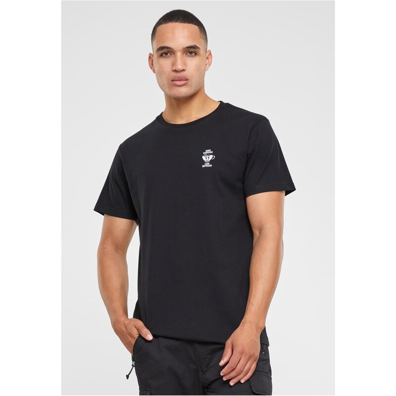 Mister Tee Čierne tričko More Espresso Less Depresso 66474160