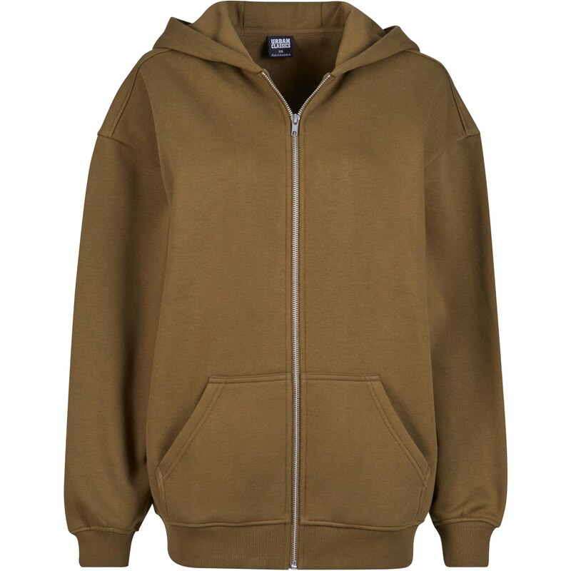 Urban Classics Womens summer olive zip-up sweatshirt 50688385