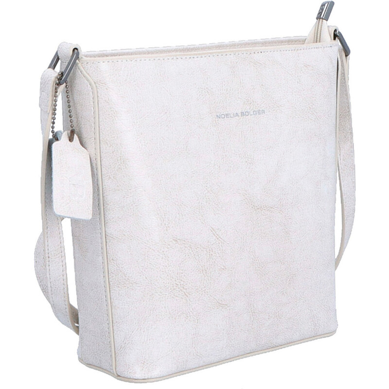 Kožená kabelka crossbody Noelia Bolger biela NB 0065 OW 64019868