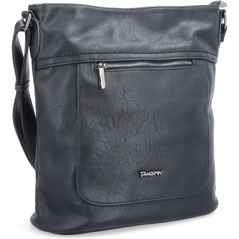 Kabelka zo syntetickej kože crossbody Tangerin čierna 8036 C 47092309