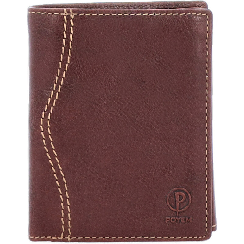 Pánska kožená peňaženka Poyem hnedá 5235 Poyem H 46815043