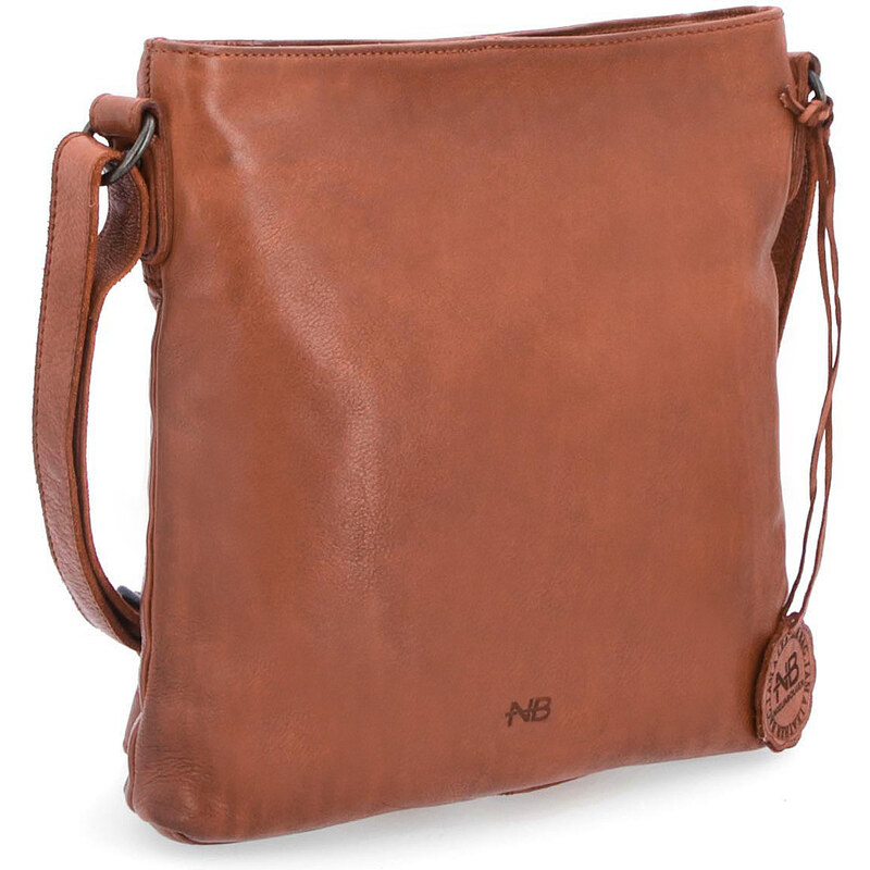 Kožená kabelka crossbody Noelia Bolger koňaková NB 2001 KO 47092127