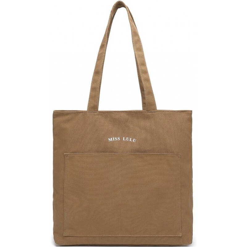 Miss Lulu Kabelka - veľká nákupná taška, látková, hnedá 63296532