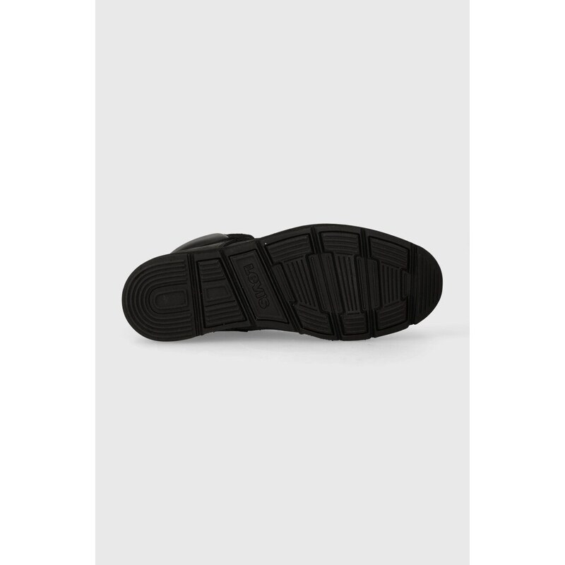 Kožená obuv Levi's JAX PLUS pánska, čierna farba, 232198.559